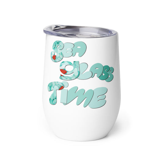 Wine Tumbler - Sea Glass Time