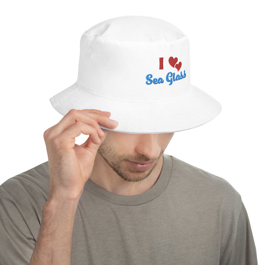 Bucket Hat - I Love Sea Glass