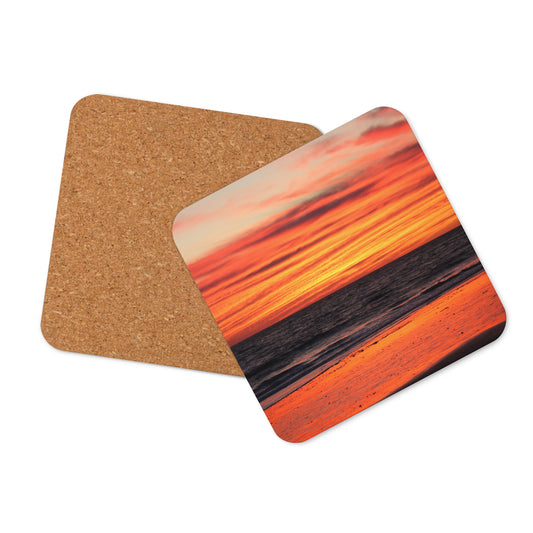 Cork-back Coaster - Sunset Beach