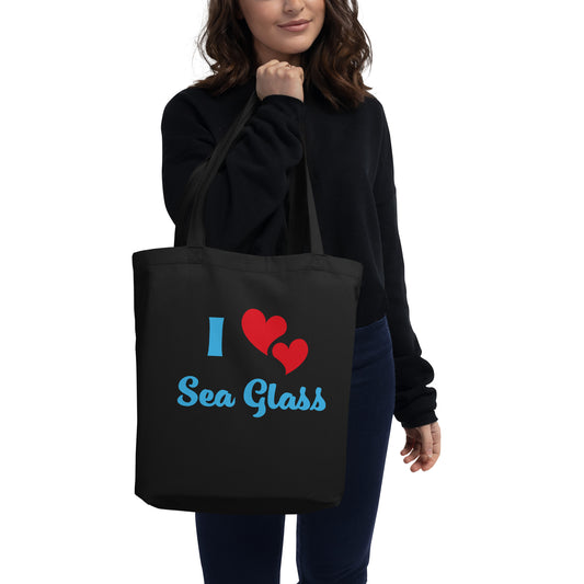 Eco Tote Bag - I Love Sea Glass!