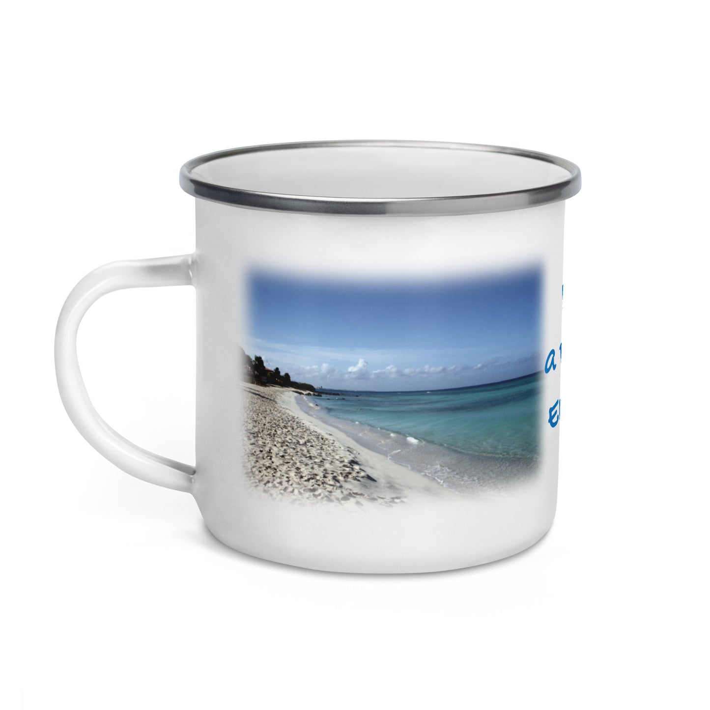 Enamel Mug - Life's a Beach!