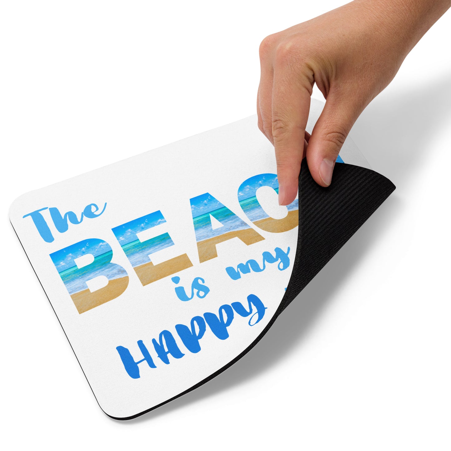 Mouse Pad - Beach is My Happy Place (Blue)