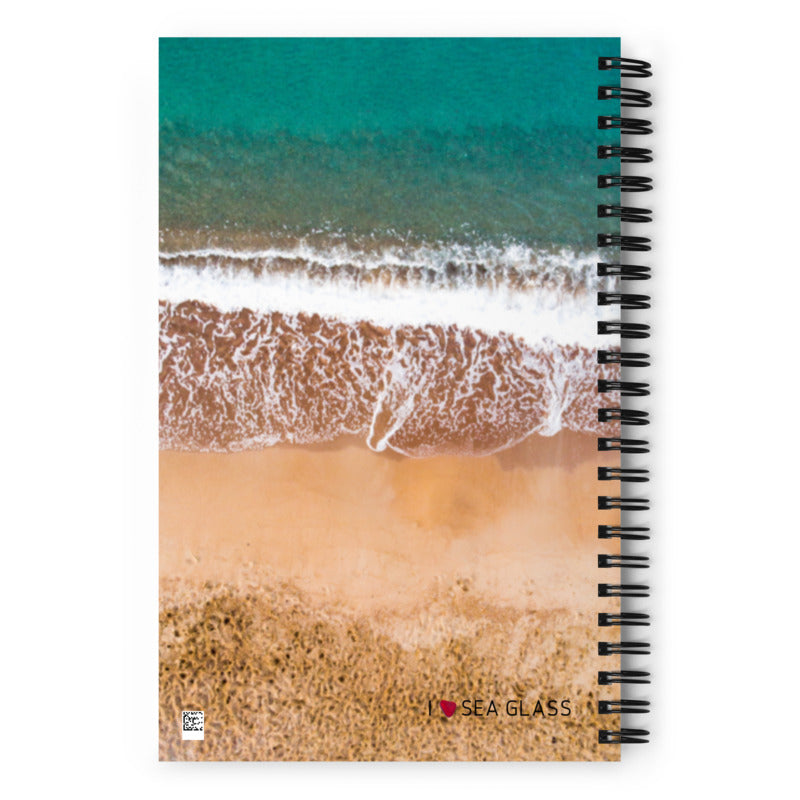 Spiral Notebook - Beach is My Happy Place - Surf and Sand