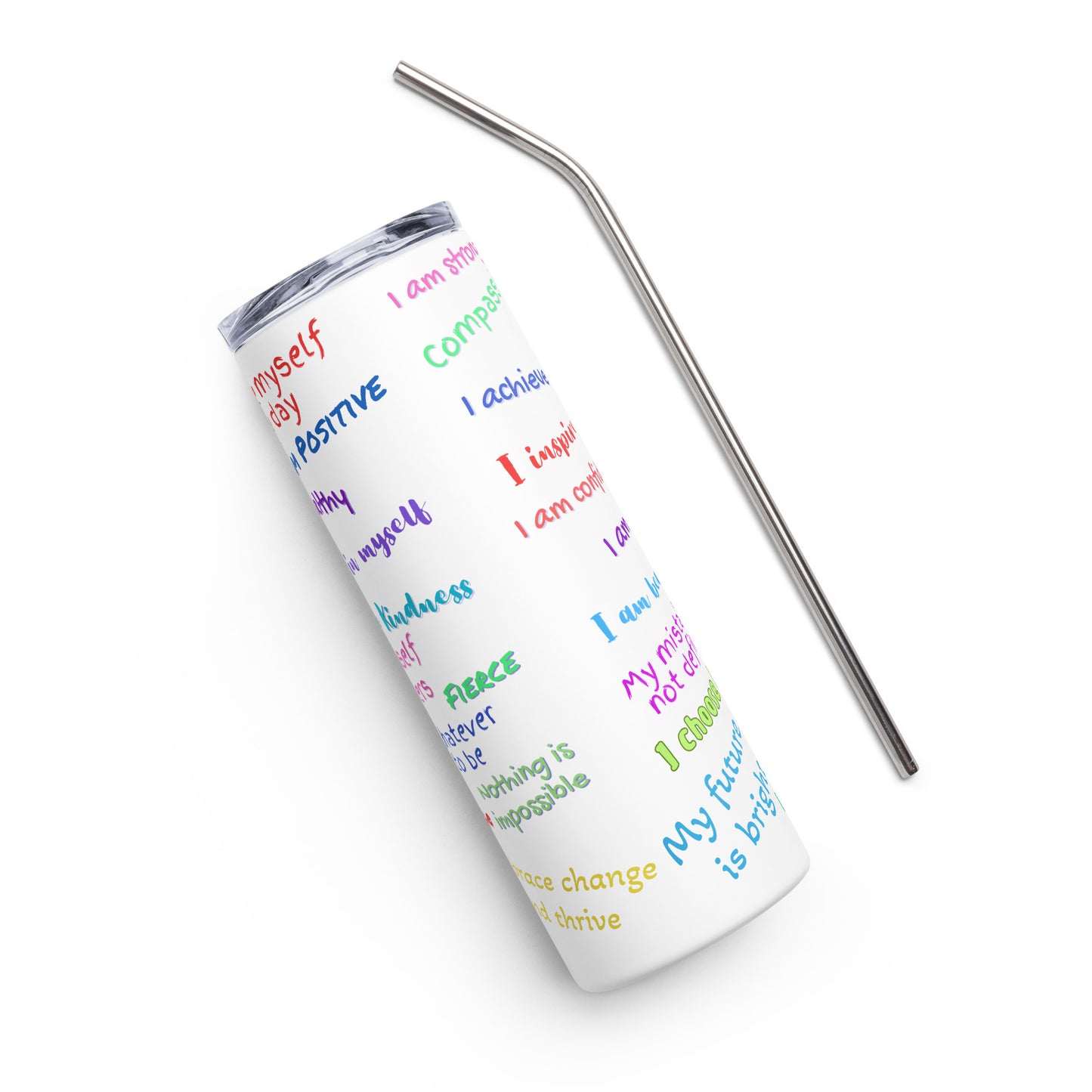 Stainless Steel Tumbler - Daily Affirmations