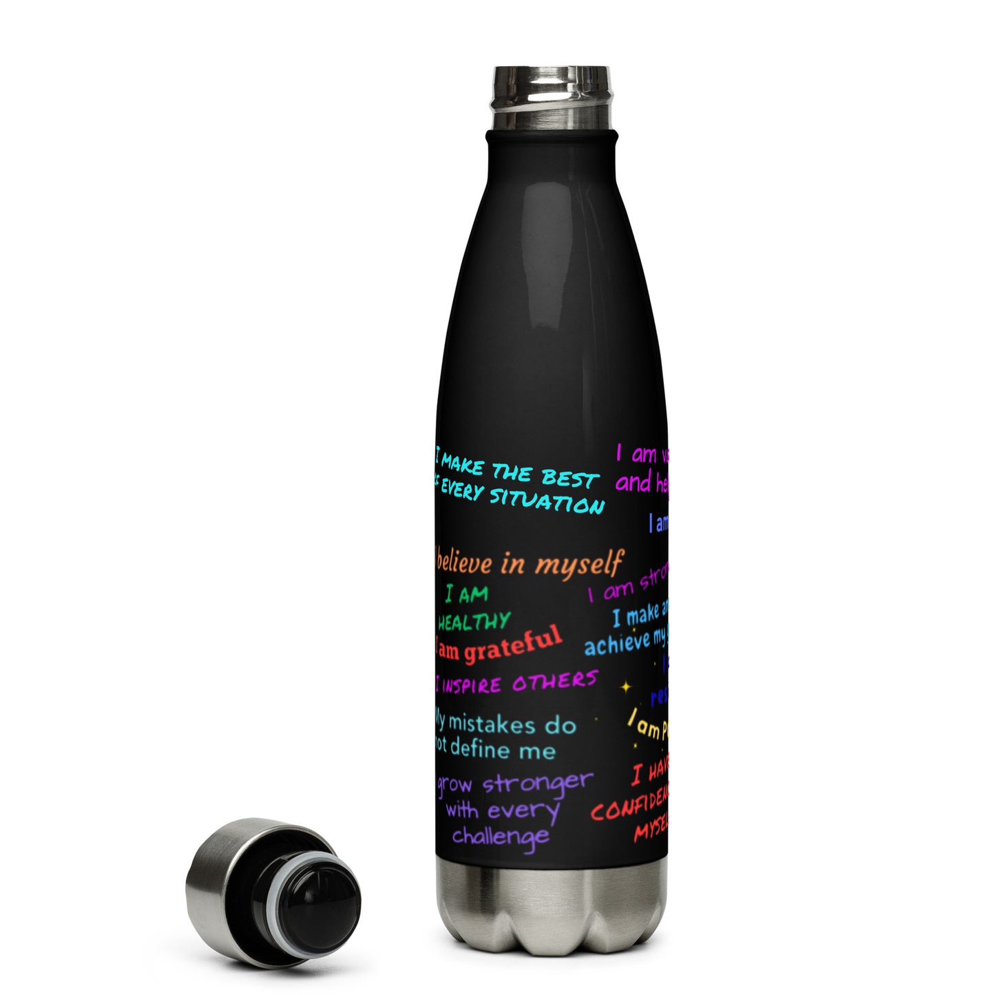 Stainless Steel Water Bottle - Daily Affirmations