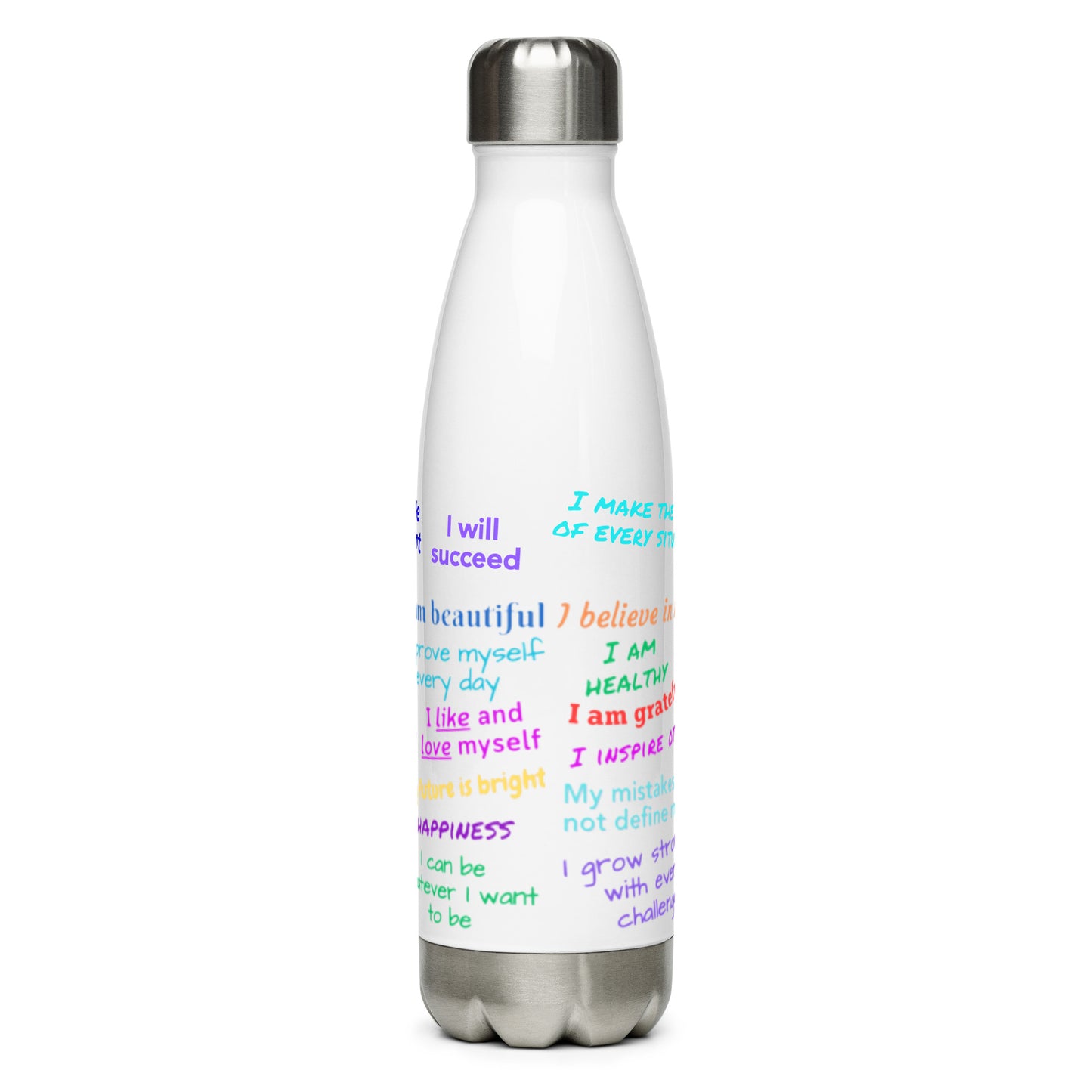 Stainless Steel Water Bottle - Daily Affirmations