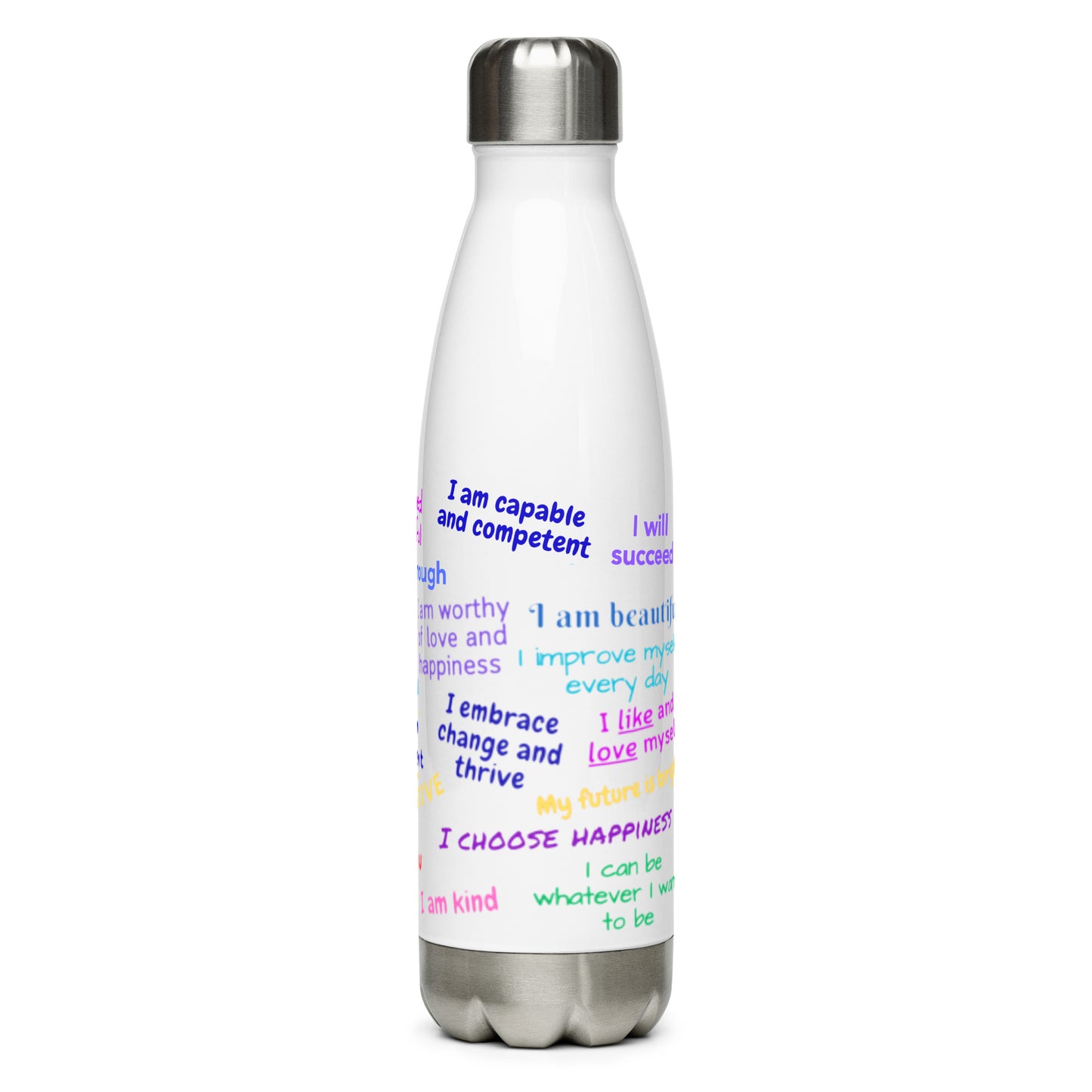 Stainless Steel Water Bottle - Daily Affirmations