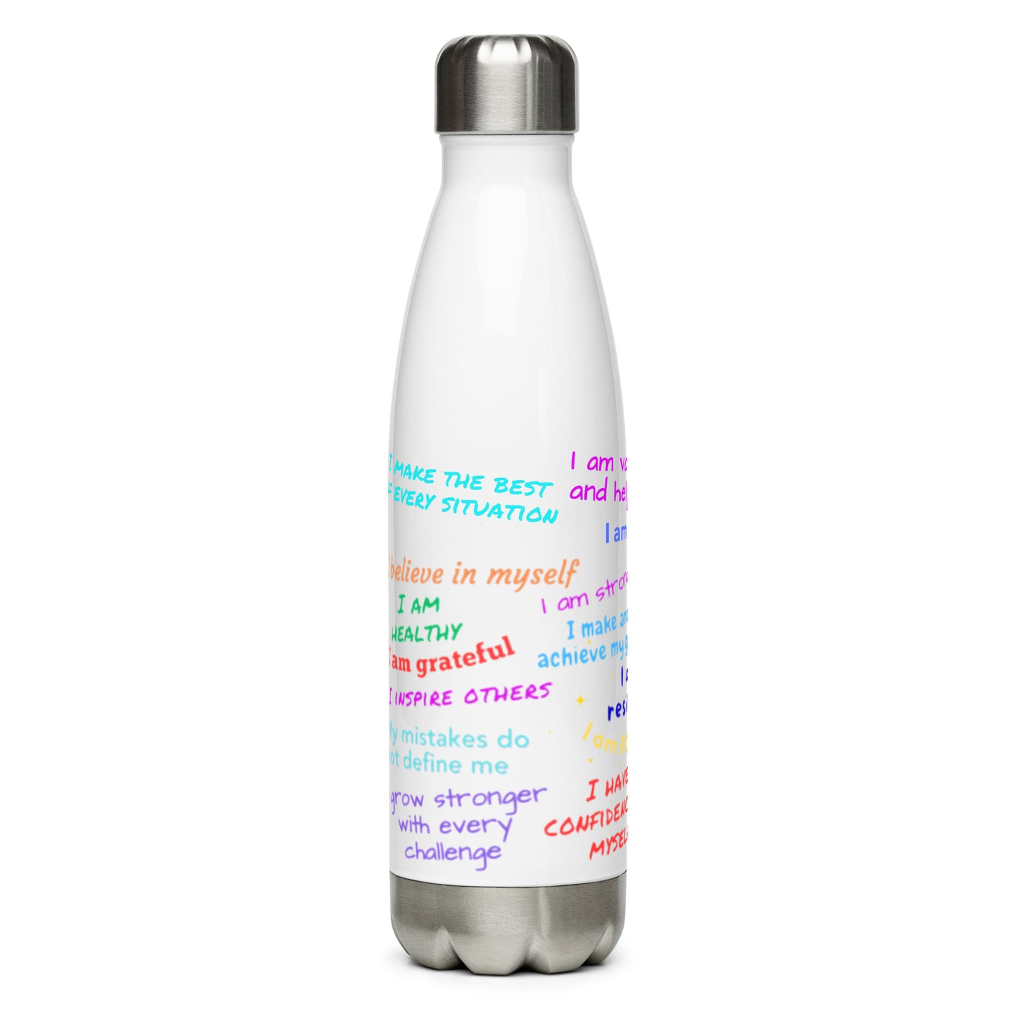 Stainless Steel Water Bottle - Daily Affirmations