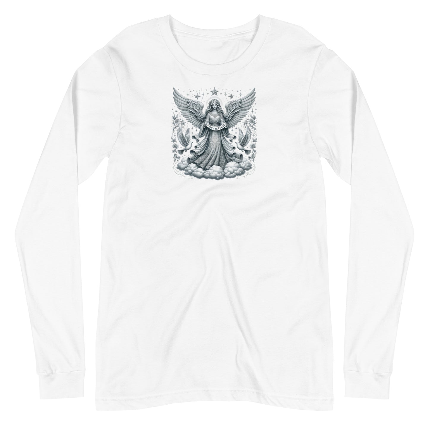 Unisex Long Sleeve Tee - Peace on Earth Angel