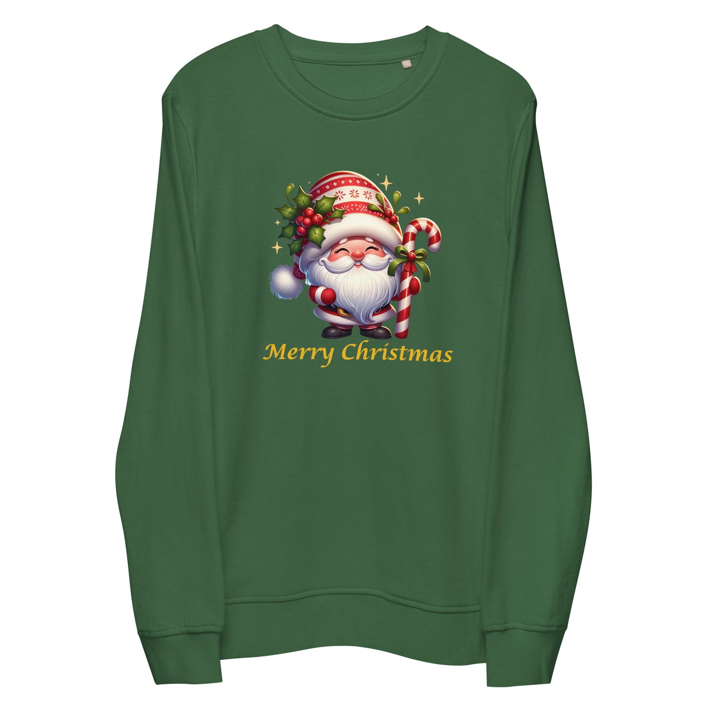 Unisex Organic Sweatshirt - Merry Christmas Gnome