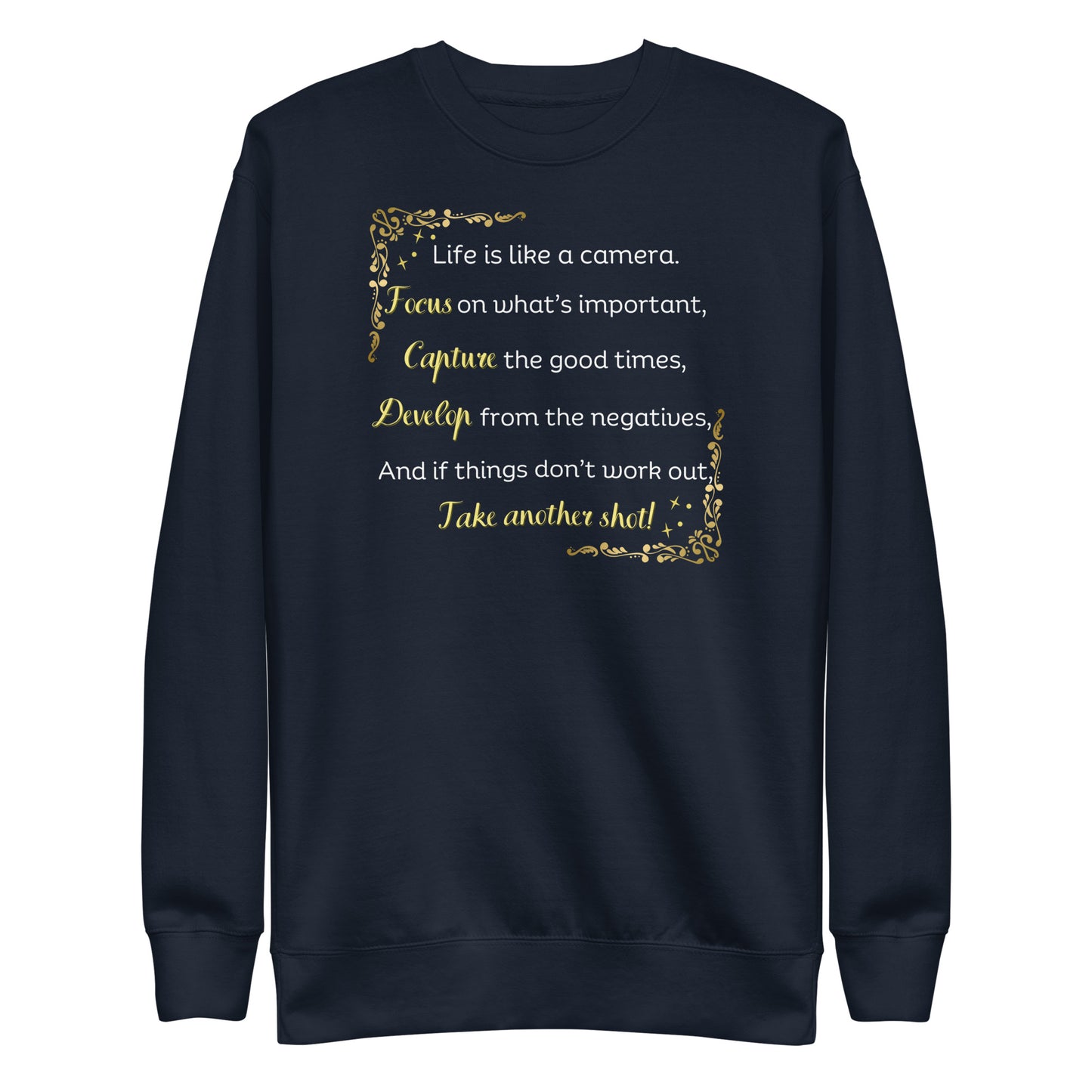 Unisex Premium Sweatshirt - Life is Like a Camera