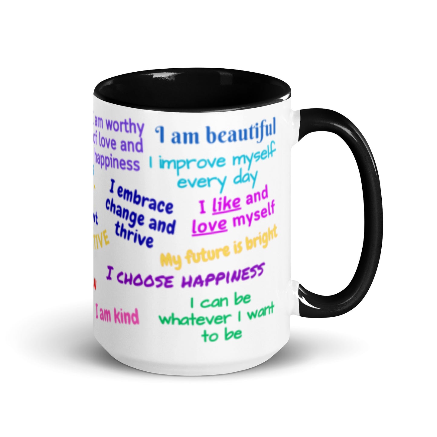 Mug with Color Inside - Daily Affirmations