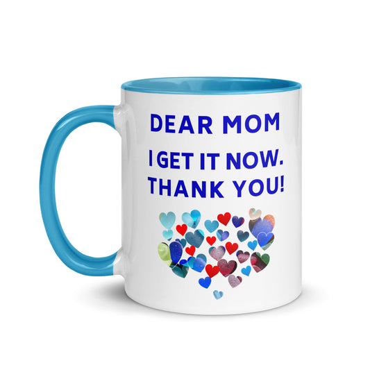 Mug with Color Inside - Dear Mom Thank You