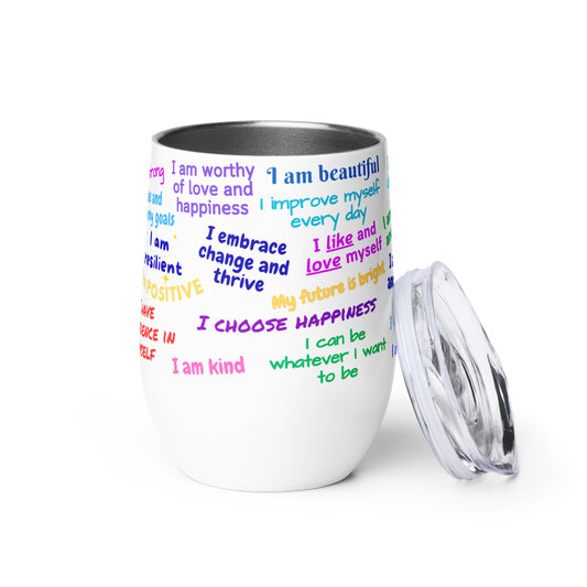 Wine Tumbler - Daily Affirmations