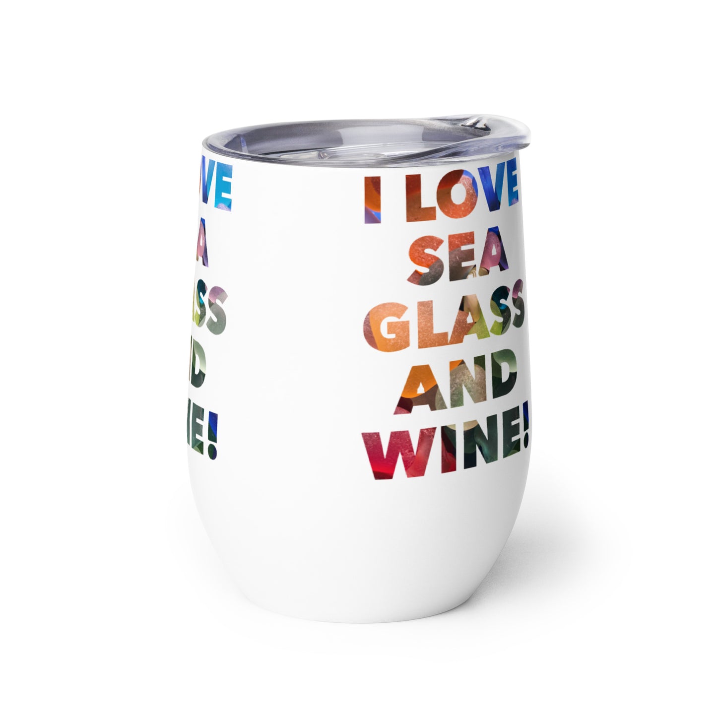 Smile Wine Tumbler-White