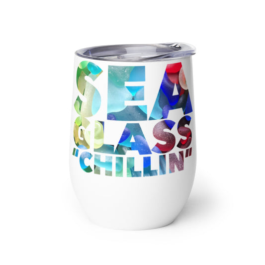 Wine Tumbler - Sea Glass Chillin'