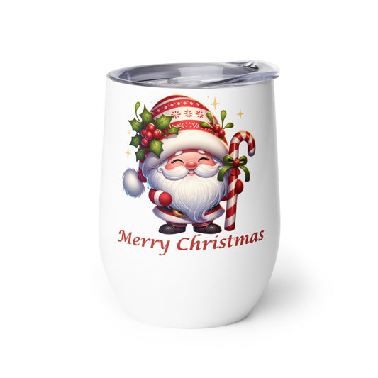 Wine Tumbler - Merry Christmas Gnome