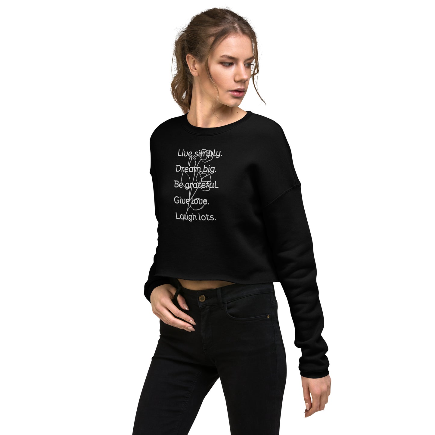 Crop Sweatshirt - Live Simply