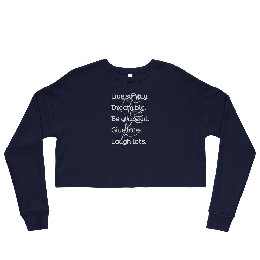 Crop Sweatshirt - Live Simply