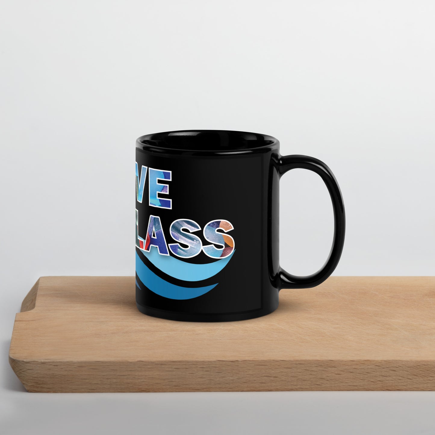 Black Glossy Mug - I Love Sea Glass